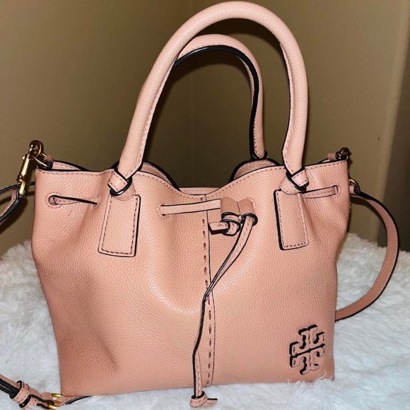 Tory Burch Mcgraw Small Drawstring Tote Bag - Picture 1 of 1